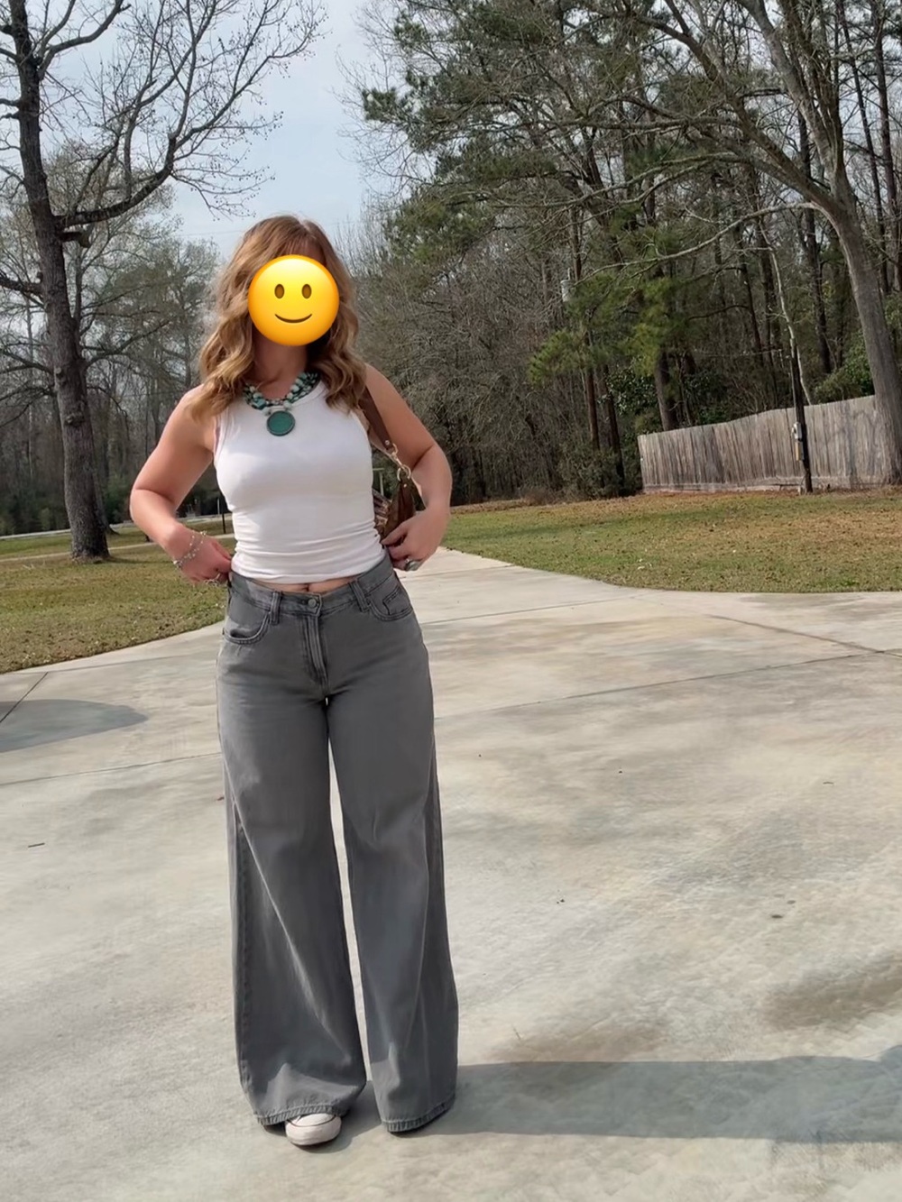 Uniqlo Gray Denim Jeans - High Waist 26